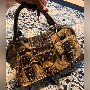 Brown & Tan with gold hardware